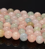 8MM Genuine Morganite Gemstone Grade AAA Round Loose Beads 7.5 inch Half Strand (80009867 H-A183)