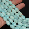 14x10MM Genuine Blue Hemimorphite Gemstone Grade AAA Barrel Drum Loose Beads 7.5 inch Half Strand (80009901-A187)
