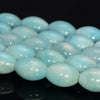 14x10MM Genuine Blue Hemimorphite Gemstone Grade AAA Barrel Drum Loose Beads 7.5 inch Half Strand (80009901-A187)