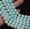 12MM Genuine Light Blue Hemimorphite Gemstone Grade AA Round Loose Beads 7.5 inch Half Strand (80009907-A187)