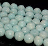 12MM Genuine Light Blue Hemimorphite Gemstone Grade AA Round Loose Beads 7.5 inch Half Strand (80009907-A187)