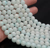 8MM Genuine Light Blue Hemimorphite Gemstone Grade AA Round Loose Beads 7.5 inch Half Strand (80009913-A188)