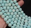 8MM Genuine Light Blue Hemimorphite Gemstone Grade AA Round Loose Beads 15.5 inch Full Strand (80009914-A188)