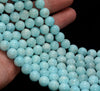 8MM Genuine Deep Blue Hemimorphite Gemstone Grade AAA Round Loose Beads 7.5 inch Half Strand (80009916-A188)