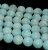 8MM Genuine Deep Blue Hemimorphite Gemstone Grade AAA Round Loose Beads 7.5 inch Half Strand (80009916-A188)