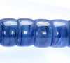 8x5-9x6MM Kyanite Gemstone Rondelle Heishi Loose Beads 7.5 inch Half Strand (80009934-A190)