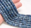 10x3-11x4MM Kyanite Gemstone Rondelle Heishi Loose Beads 7.5 inch Half Strand (80009936-A190)