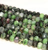 8x5MM Ruby Zoisite Gemstone Grade AB Micro Faceted Rondelle Loose Beads 15.5 inch Full Strand (80009944-A203)