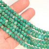 6x5MM Russian Amazonite Gemstone Grade AA Micro Faceted Rondelle Loose Beads 15 inch Full Strand (80009951-A203)