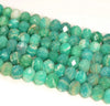 6x5MM Russian Amazonite Gemstone Grade AA Micro Faceted Rondelle Loose Beads 15 inch Full Strand (80009951-A203)