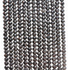 5x4MM Black Agate Gemstone Grade AAA Faceted Rondelle Loose Beads 15.5 inch Full Strand (80009972-A202)