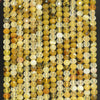 4x3MM Yellow Opal Gemstone Grade AAA Micro Faceted Rondelle Loose Beads 15.5 inch Full Strand (80009974-A202)