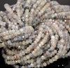 4x3MM Iolite Gemstone Grade AA Micro Faceted Rondelle Loose Beads 15.5 inch Full Strand (80009979-A202)