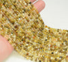3x2MM Yellow Opal Gemstone Grade AAA Micro Faceted Rondelle Loose Beads 15.5 inch Full Strand (80010001-A201)