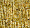 3x2MM Yellow Opal Gemstone Grade AAA Micro Faceted Rondelle Loose Beads 15.5 inch Full Strand (80010001-A201)