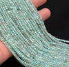 3x2MM Peru Amazonite Gemstone Grade A Micro Faceted Rondelle Loose Beads 15.5 inch Full Strand (80010007-A201)