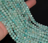 5MM Light Peru Amazonite Gemstone Grade AA Micro Faceted Round Loose Beads 15.5 inch Full Strand (80010044-A199)