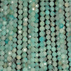 5MM Light Peru Amazonite Gemstone Grade AA Micro Faceted Round Loose Beads 15.5 inch Full Strand (80010044-A199)