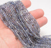 3MM Light Iolite Gemstone Grade AA Micro Faceted Round Loose Beads 15 inch Full Strand (80010089-A197)