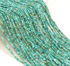 2MM Genuine Green Blue Turquoise Gemstone Grade AAA Micro Faceted Round Loose Beads 15 inch Full Strand (80010138-A196)