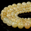 Natural Yellow Selenite Gemstone Grade AAA Round 4MM 6MM 8MM 10MM 12MM Loose Beads (D403)