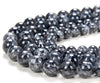 Natural Black Tourmaline Rutilated Quartz Black White Gemstone Grade AAA Round 5MM 6MM 7MM 8MM Loose Beads (D165)