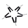 10X45MM Natural Smooth Shungite Gemstone Grade AAA Rectangle Earring Pair Pendant 2 Beads (80008572-D49)