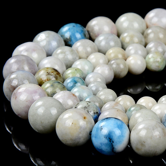 Natural Rare Hackmanite UV Reactive Fluorescent Gemstone Grade A Round 6MM 7MM 8MM 9MM 10MM 11MM 12MM 13MM 14MM Loose Beads (D387)