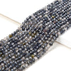 Natural Ice Obsidian Gemstone Grade AA Micro Faceted Round 2MM 4MM Loose Beads 15 inch Full Strand (P55)