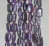 12X8mm Dark Purple Lepidolite Gemstone Grade A Rectangle Loose Beads 16 inch Full Strand (90188386-663)
