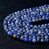 4MM Natural Sodalite Gemstone Grade AA Micro Faceted Round Loose Beads 15 inch Full Strand (80009438-P32)