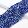 Natural Sodalite Gemstone Grade AAA Micro Faceted Round 2MM 3MM Loose Beads 15 inch Full Strand (P48)