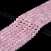 5MM Natural Rose Quartz Gemstone Grade AA Micro Faceted Round Loose Beads 15 inch Full Strand (80016337-P58)