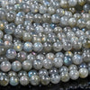 Natural Labradorite Gemstone Grade AA Round 7MM 8MM 10MM 12MM Loose Beads (D407)