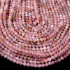 5MM Natural Madagascar Rose Quartz Gemstone Grade AAA Micro Faceted Round Loose Beads 15 inch Full Strand (80016339-P58)