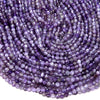 5MM Natural Amethyst Gemstone Grade AA Micro Faceted Round Loose Beads 15.5 inch Full Strand (80009447-P33)