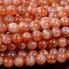 Natural Rainbow Lattice Sunstone Lepidocrocite Gemstone AAA Round 4MM 5MM 6MM 7MM 8MM 9MM Loose Beads(D254)