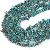 100% Natural Genuine Turquoise Blue Gemstone Pebble Nugget Chip 6-8MM Beads (D86)