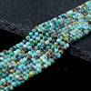 Natural Turquoise Gemstone Grade AA Round 2MM 3MM 4MM Loose Beads 15 inch Full Strand (P74)