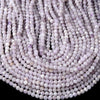 Natural Kunzite Gemstone Grade A Micro Faceted Round 2MM 3MM Loose Beads 15 inch Full Strand (P54)
