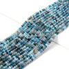 3X2MM Natural Apatite Gemstone Grade A Bicone Faceted Rondelle Saucer Loose Beads 15 inch Full Strand (80009473-P34)