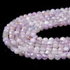 3MM Natural Kunzite Gemstone Grade AAA Micro Faceted Round Loose Beads 15 inch Full Strand (80009195-P25)