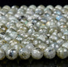 Natural Labradorite Gemstone Grade A Faceted Round 11MM 12MM 13MM Loose Beads (D350)