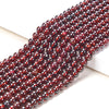 Natural Deep Red Garnet Gemstone Grade AAA Round 3MM 4MM Loose Beads 15 inch Full Strand (P60)