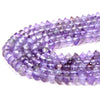 4X2MM Natural Amethyst Gemstone Grade AA Bicone Faceted Rondelle Saucer Loose Beads 15 inch Full Strand (80009458-P34)
