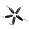 60X20MM Natural Smooth Shungite Gemstone Grade AAA Teardrop Pendant 1 Bead (80008569-D49)