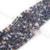 3MM Natural Black Charoite Gemstone Micro Faceted Round Loose Beads 15.5 inch Full Strand (80009415-P31)
