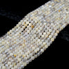 3MM Natural White Moonstone Gemstone Grade A Micro Faceted Round Loose Beads 15 inch Full Strand (80016809-P65)