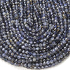 Natural Iolite Gemstone Grade AA Micro Faceted Round 5MM 6MM Loose Beads 15 Inch Full Strand (P67)