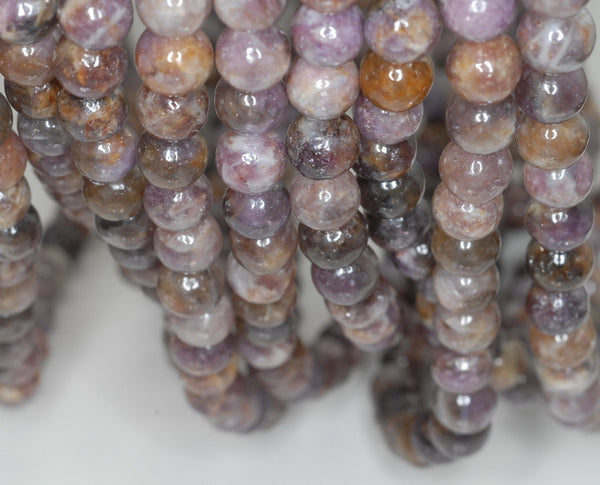 6mm Brown Lepidolite Gemstone Grade AB Round Loose Beads 16 inch Full Strand (90188381-650)